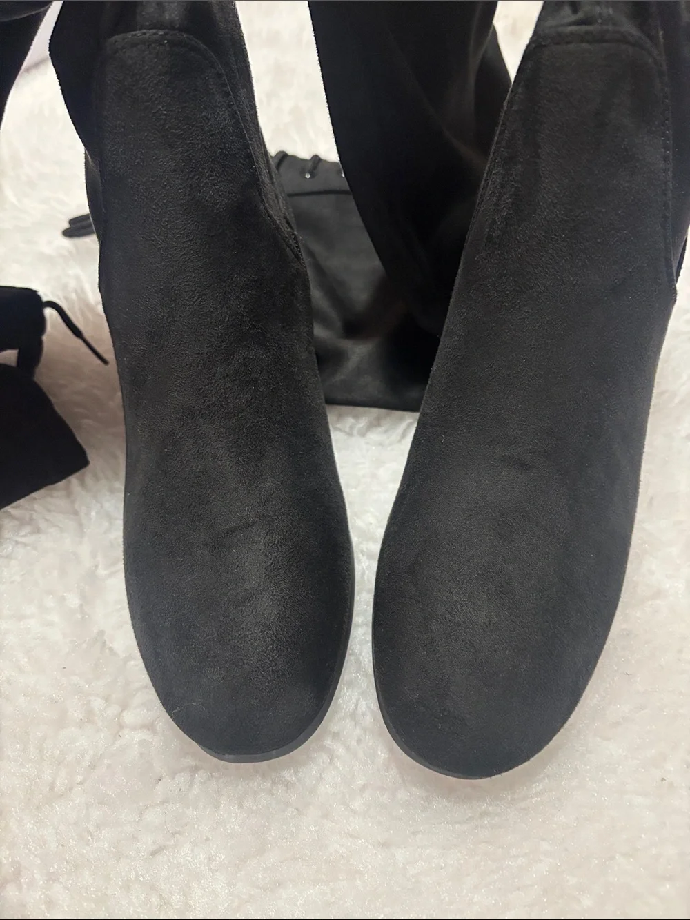 Dream Pairs Black Over-the-Knee Block Heel Boots